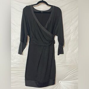 bebe Black Long Sleeve Dress